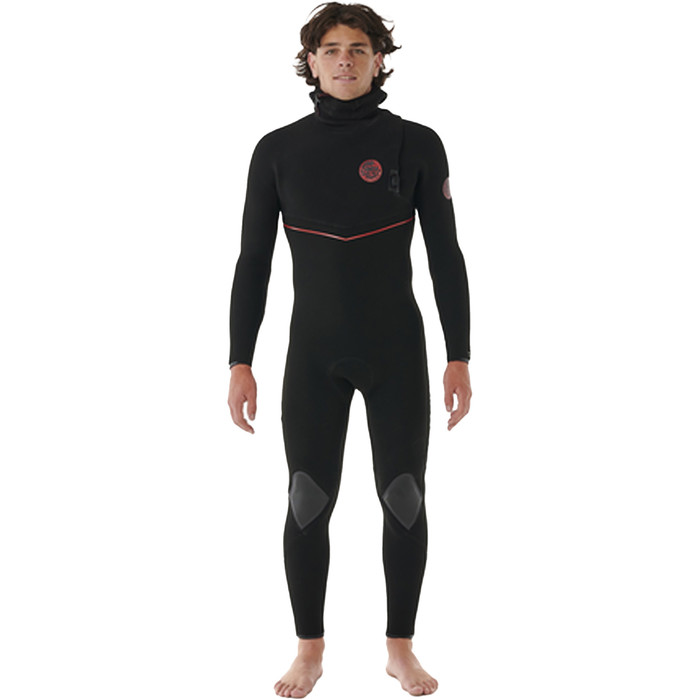 2024 Rip Curl Mens Flashbomb Fusion 5/4mm Zip Free Hooded Wetsuit 164MFS - Black